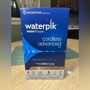WATERPIK Cordless Advanced 2.0 Water Flosser - Teeth, Gums Portable WP-580 White